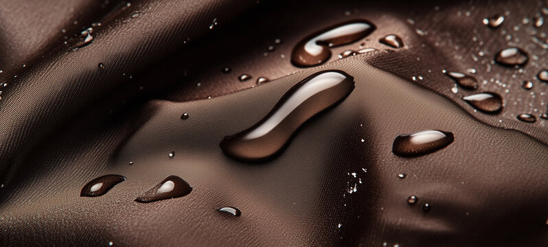 water drops on a metal surface.