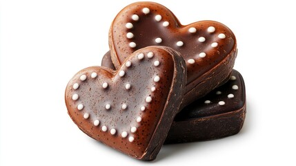 Valentine's day chocolate hearts romantic setting food photography
