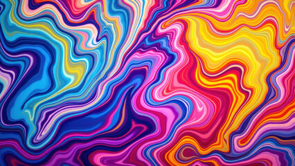 A mesmerizing vibrant abstract background with fluid-like patterns blending into each other.
