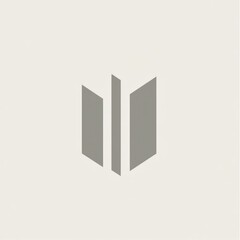 Gray city skyline icon; urban, app, website, design