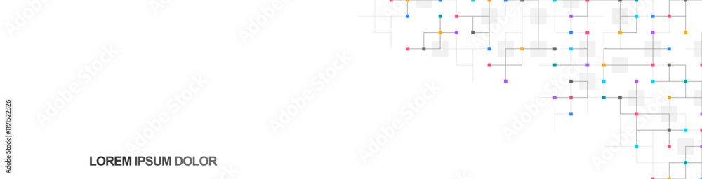 Poster Minimalistic vector texture with linear squares pattern for banner design or header. Creative idea of modern design with abstract geometric background