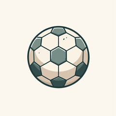Fototapeta premium vector illustration of ball in soccer