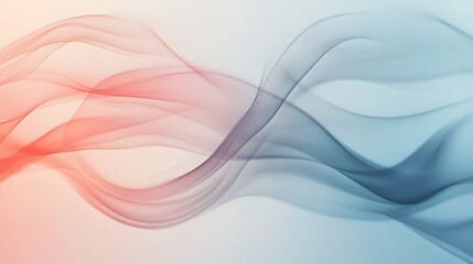 Abstract Flowing Pastel Waves Design