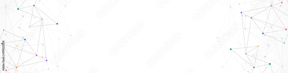 Poster abstract vector background and geometric pattern with connecting the dots and lines for banner desig