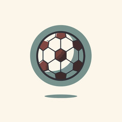 Obraz premium vector illustration of ball in soccer