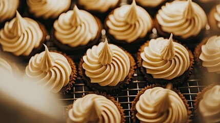Delicious Swirled Frosting Cupcakes Baked Fresh