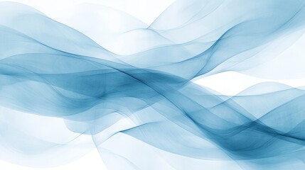 Fototapeta premium Abstract Blue Wave Forms Swirling Design