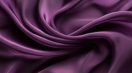 Obraz premium Deep Purple Silk Fabric Swirling Drapery