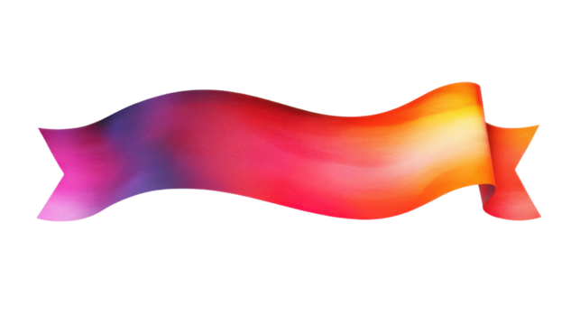 Glossy gradient banner transparent background