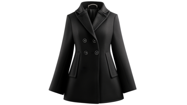 Fashionable coat  , isolated on transparent background