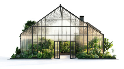 Fototapeta premium Greenhouse transparent background
