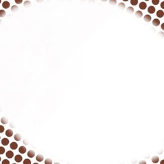 Gradient frame with dark brown dots on corners on white background. Stylish minimalistic design. Suitable for postcards, business cards, presentations, templates and web design.