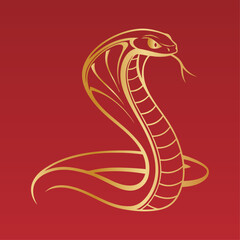 Floral Zodiac Snake Art for 2025 Lunar New Year Poster