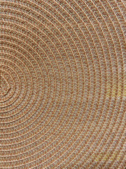 Fototapeta premium Rattan texture, detail handcraft bamboo weaving texture background. include clipping path, woven bamboo mat, footrest, natural texture 