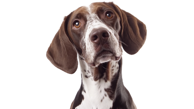 German Shorthaired Pointer, isolated on transparent background