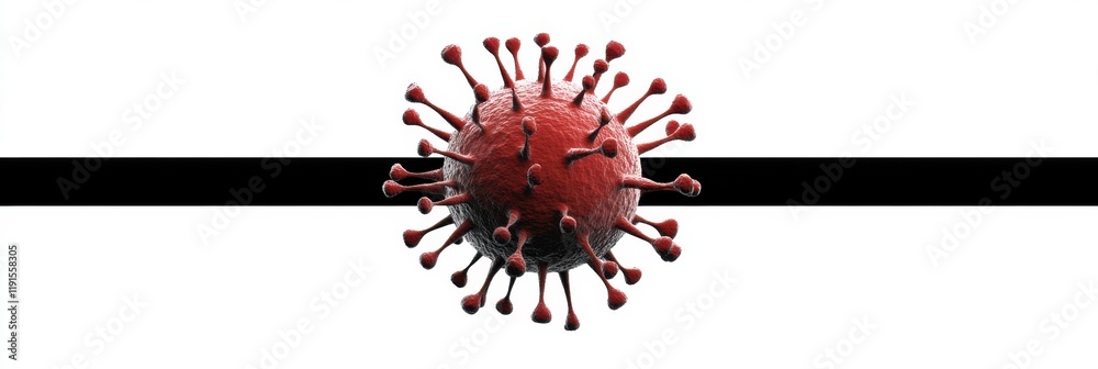 Leinwandbilder graphical representation of a minimalistic virus design with emphasis on simplicity and clarity. gen