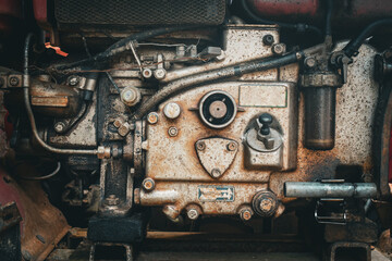 The intricate design of the engine reflects the craftsmanship of a bygone era. 