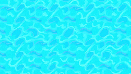 Fototapeta premium Vibrant abstract ocean waves blue wallpaper.