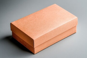 Compostable packaging box designed for shipping books displayed on a neutral background