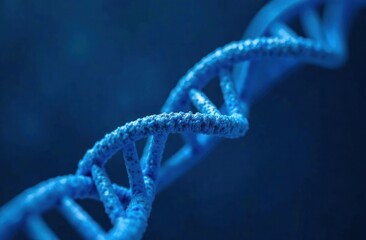 Blue helix human DNA structure