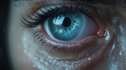 Fototapeta premium sad eyes close up