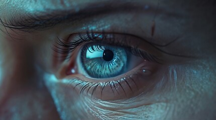 Fototapeta premium sad eyes close up