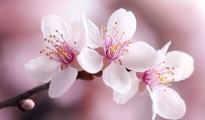 Árbol en floración con la llegada de la primavera