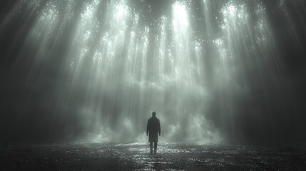 Obraz premium Where Darkness Meets Beauty: An Attempt to Explore How the Darkness Within the Individual Coexists with the Beautiful