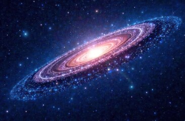 Beautiful space galaxy at night, astronomy concept 