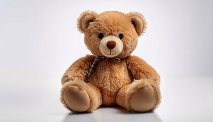 Obraz premium Adorable light brown teddy bear sitting.