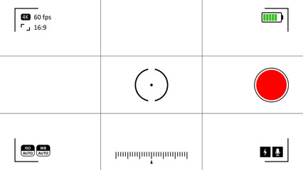 Camera recording screen overlay