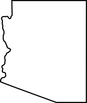 Arizona outline map icon design