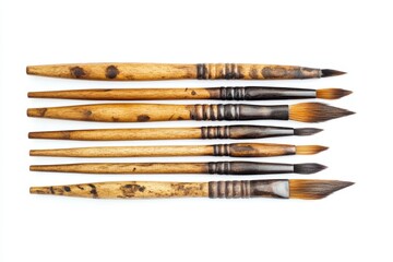 Vintage Artist Paint Brushes Set