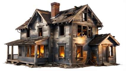 Burning house