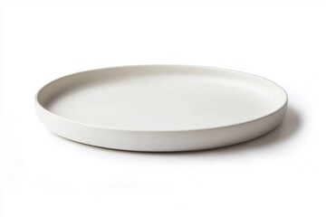 Elegant Round White Ceramic Plate