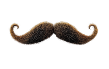 Creative Hairy Mustache Graphic for Fun Designs Isolated on transparent background