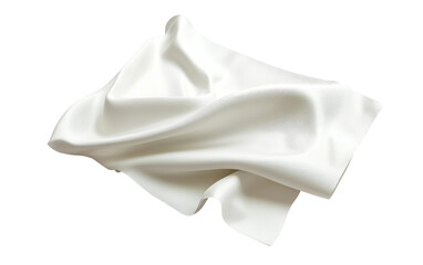 Fototapeta premium Soft White Fabric Isolated on transparent background
