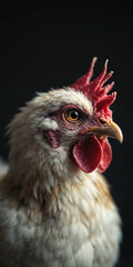 Fototapeta premium Concept photo of a chicken with space for text