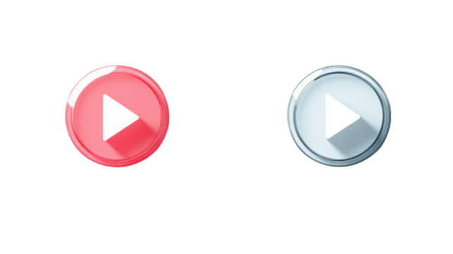 Play button transparent background