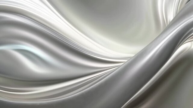 abstract silver background, gentle silver wave movement on sleek abstract background