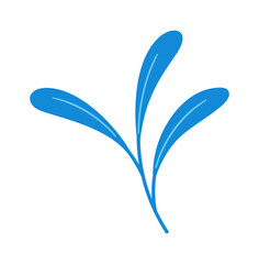 Decorative floral stem design element