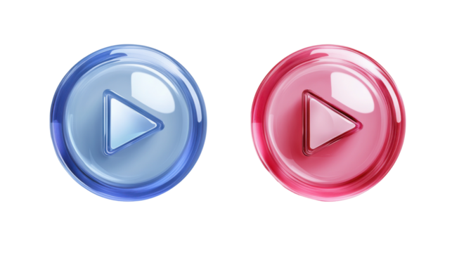 Play button transparent background