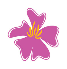 Pink orchid flower bud element