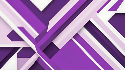 Abstract minimalist linear purple and white structure shapes background, use for graphic design or wallpaper