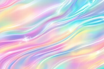 Holographic rainbow pastel-colored background