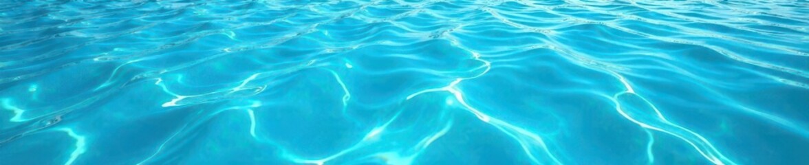 Fototapeta premium Azure water surface, seamless texture, calming ripples, pattern, nature