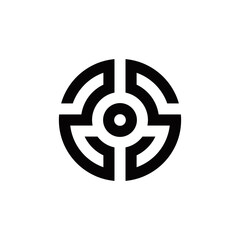 Obraz premium SS: A Minimalist Monogram