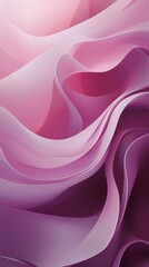 Obraz premium Smooth, undulating shapes in shades of pink and purple create a visually appealing gradient, forming an abstract composition with a sense of movement and depth