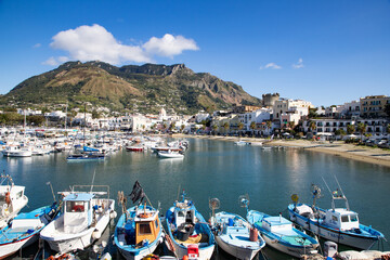 Obraz premium landscape with Forio, Ischia island, Italy