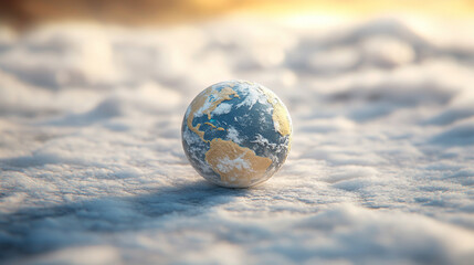 A 3D illustration symbolizing global warming and climate change with gas surrounding Earth, emphasizing the chaos and worldwide disaster, showcasing the urgency of environmental awareness

